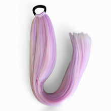 Load image into Gallery viewer, Blush Berry Tinsel Ponytail
