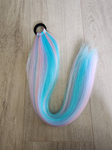 Unicorn Tinsel Ponytail