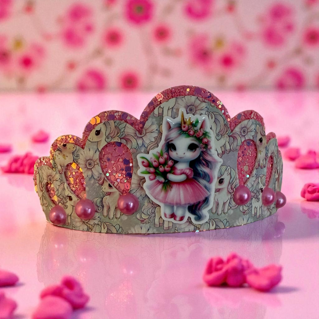 Pink Unicorn Tiara