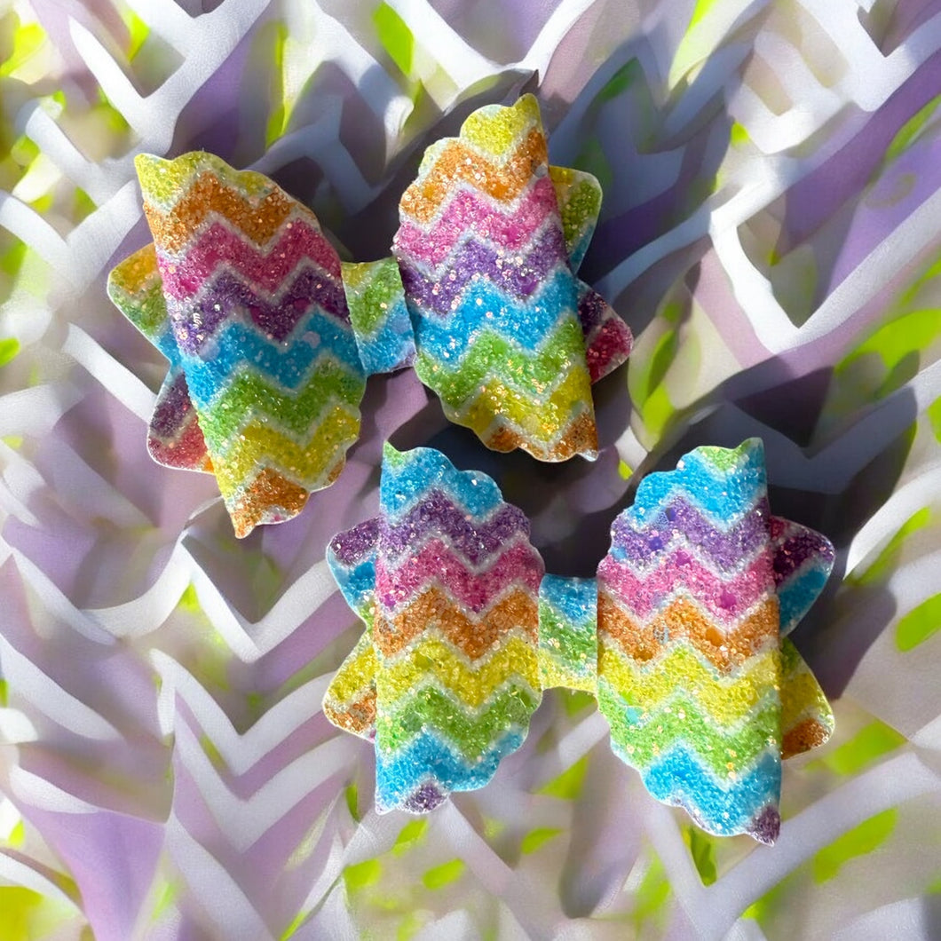 Rainbow Zig Zag Piggies
