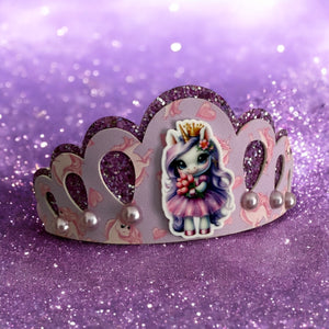 Purple Unicorn Tiara