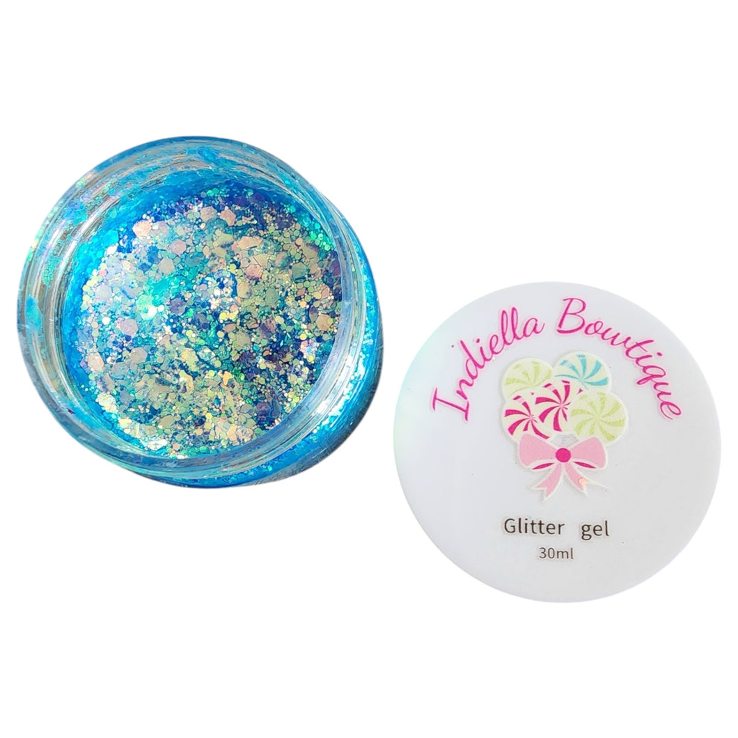 Ice Blue Glitter