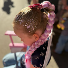 Load image into Gallery viewer, Blush Berry Tinsel Ponytail
