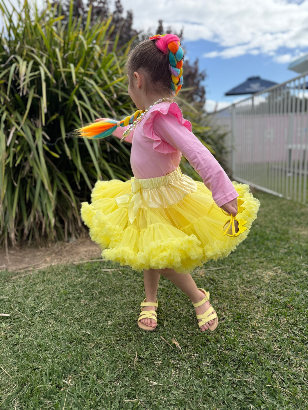 Yellow Fluffy Tutu