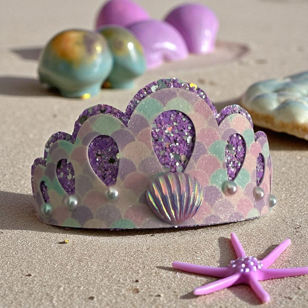 Purple mermaid Tiara