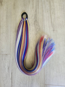 Superhero Tinsel Ponytail