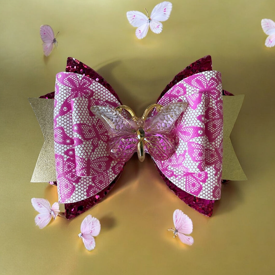 Golden Pink Butterfly