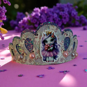 Purple Unicorn Tiara