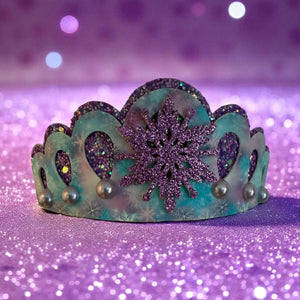 Purple Snowflake Tiara