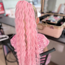 Load image into Gallery viewer, Pink POP Wavy Ponytail
