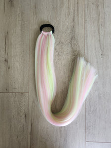 Pink Buttercup Tinsel Ponytail