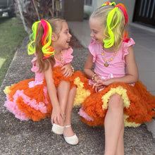 Load image into Gallery viewer, Neon Sunrise Curly Pigtails
