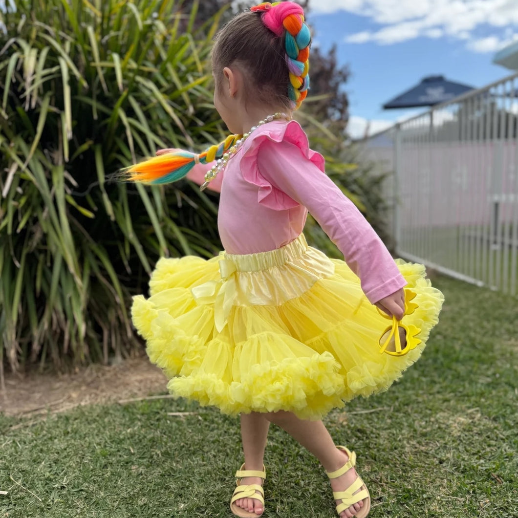 Yellow Fluffy Tutu