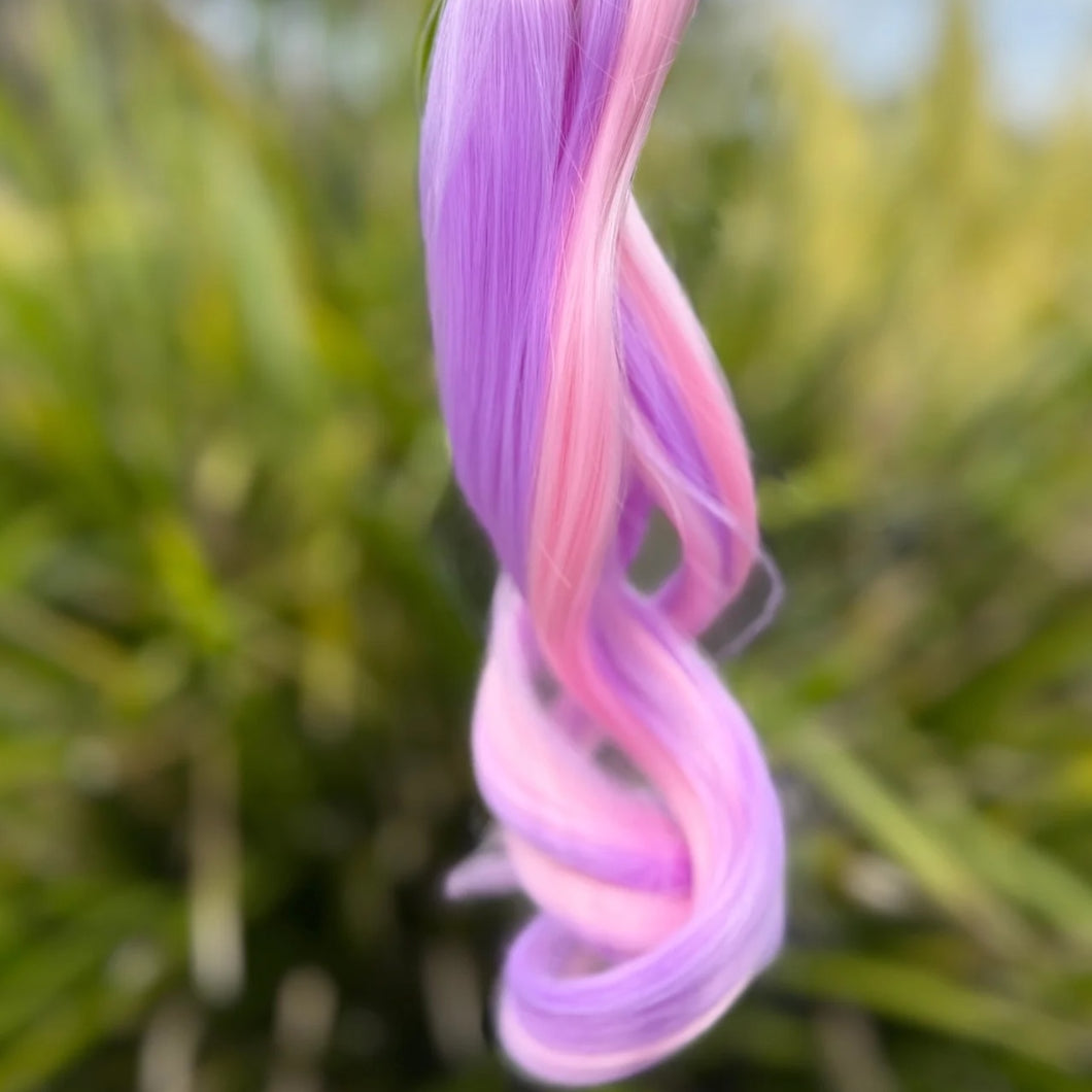 Blush Berry Curly Pigtails