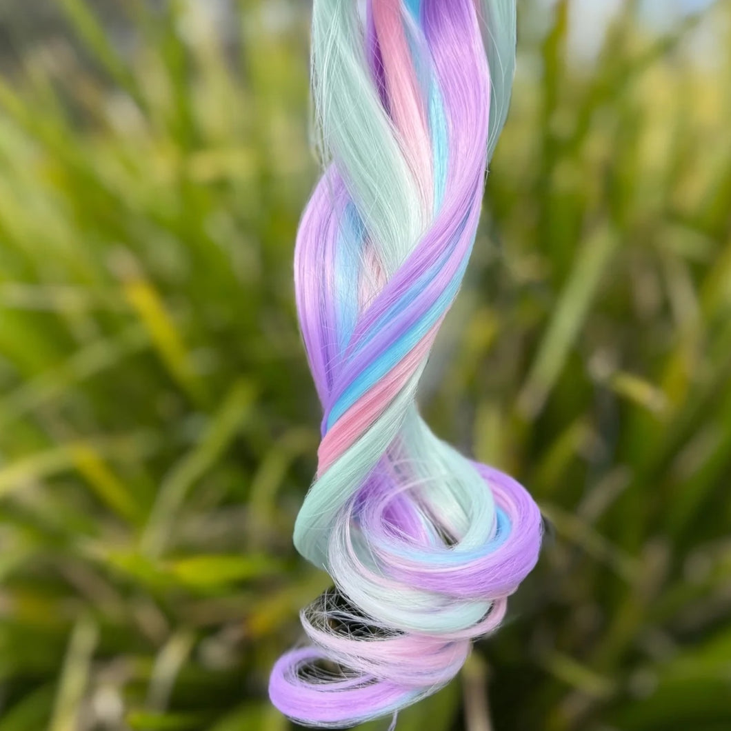 Unicorn Curly Pigtails