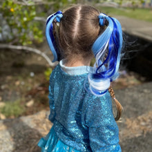 Load image into Gallery viewer, Blue Curly Pigtails
