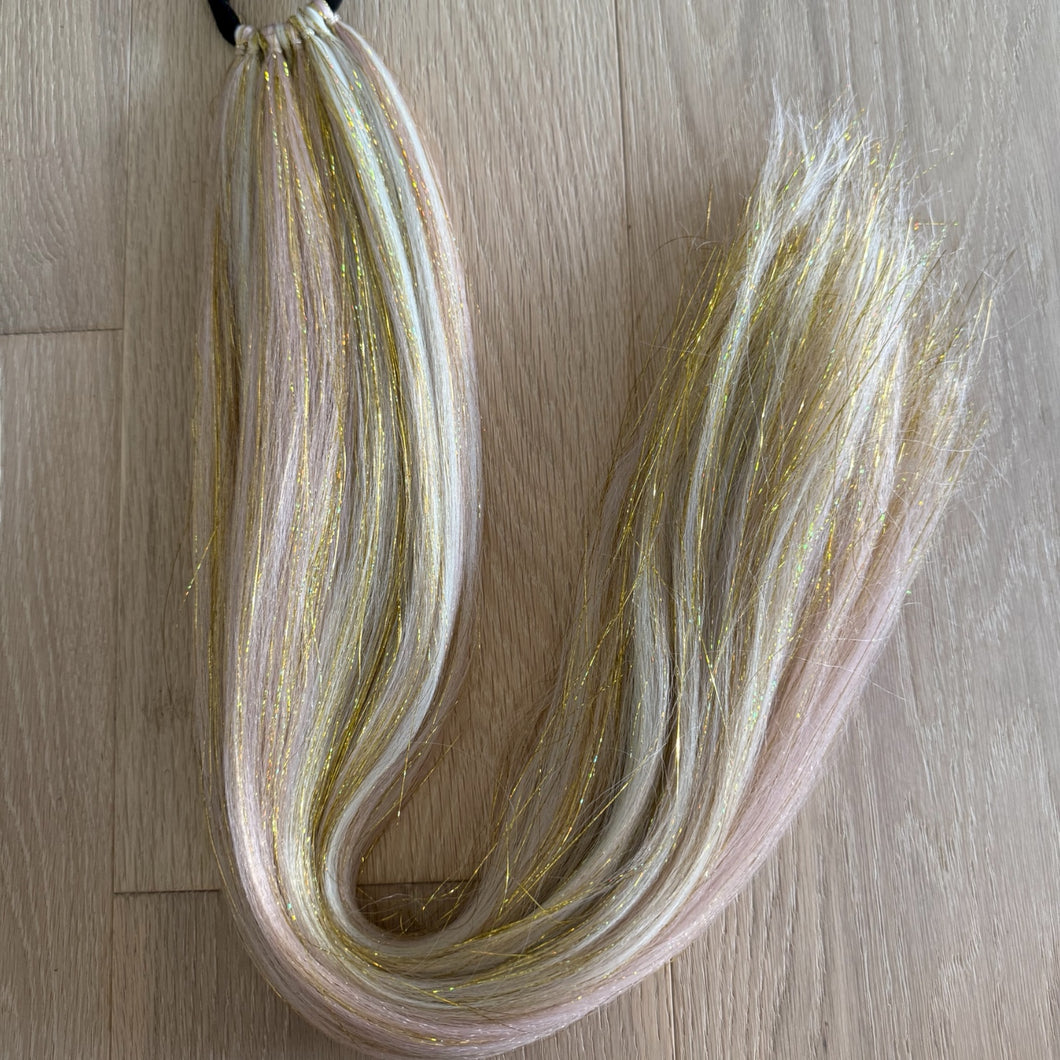Pinkmas Tinsel Ponytail