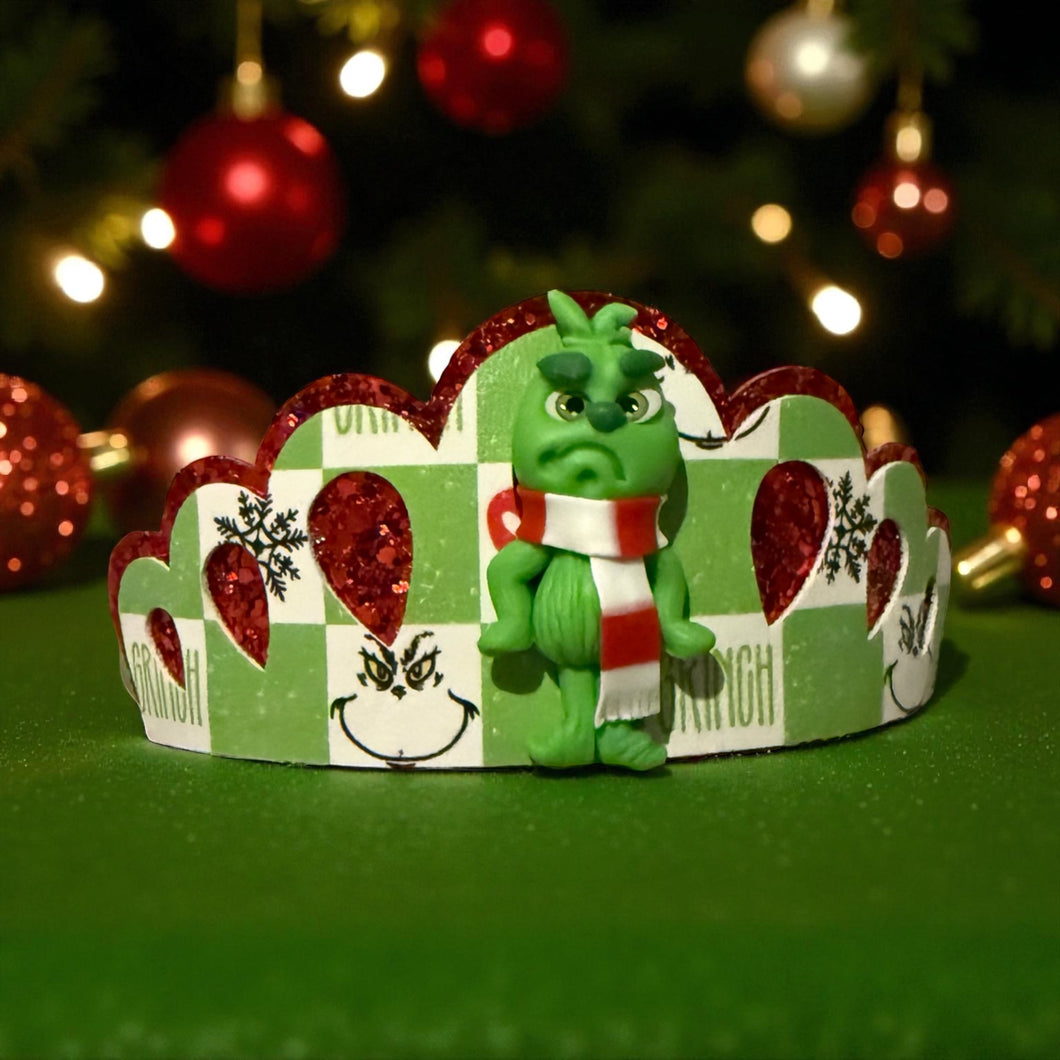 Grinchy Clay Tiara