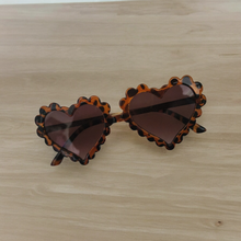 Load image into Gallery viewer, Leopard Heart Sunglasses
