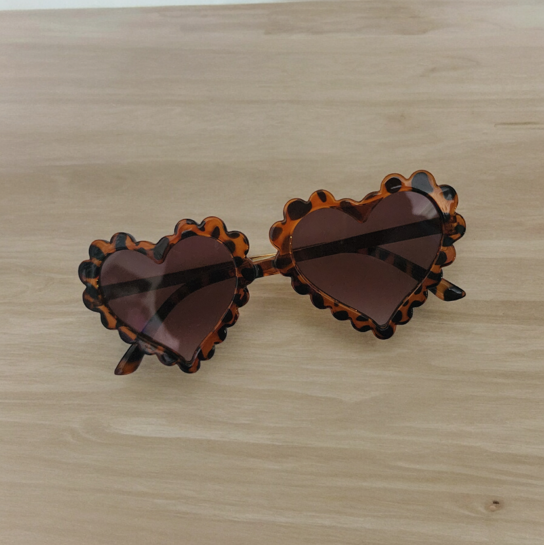 Leopard Heart Sunglasses
