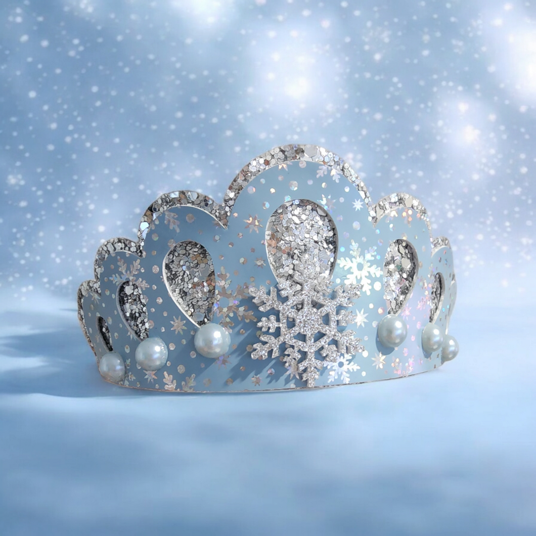 Blue Snowflake Tiara