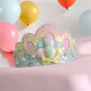 Pastel Balloons Clay Tiara