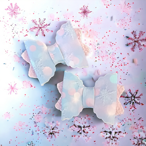 Pink Snowflake Mini Piggies