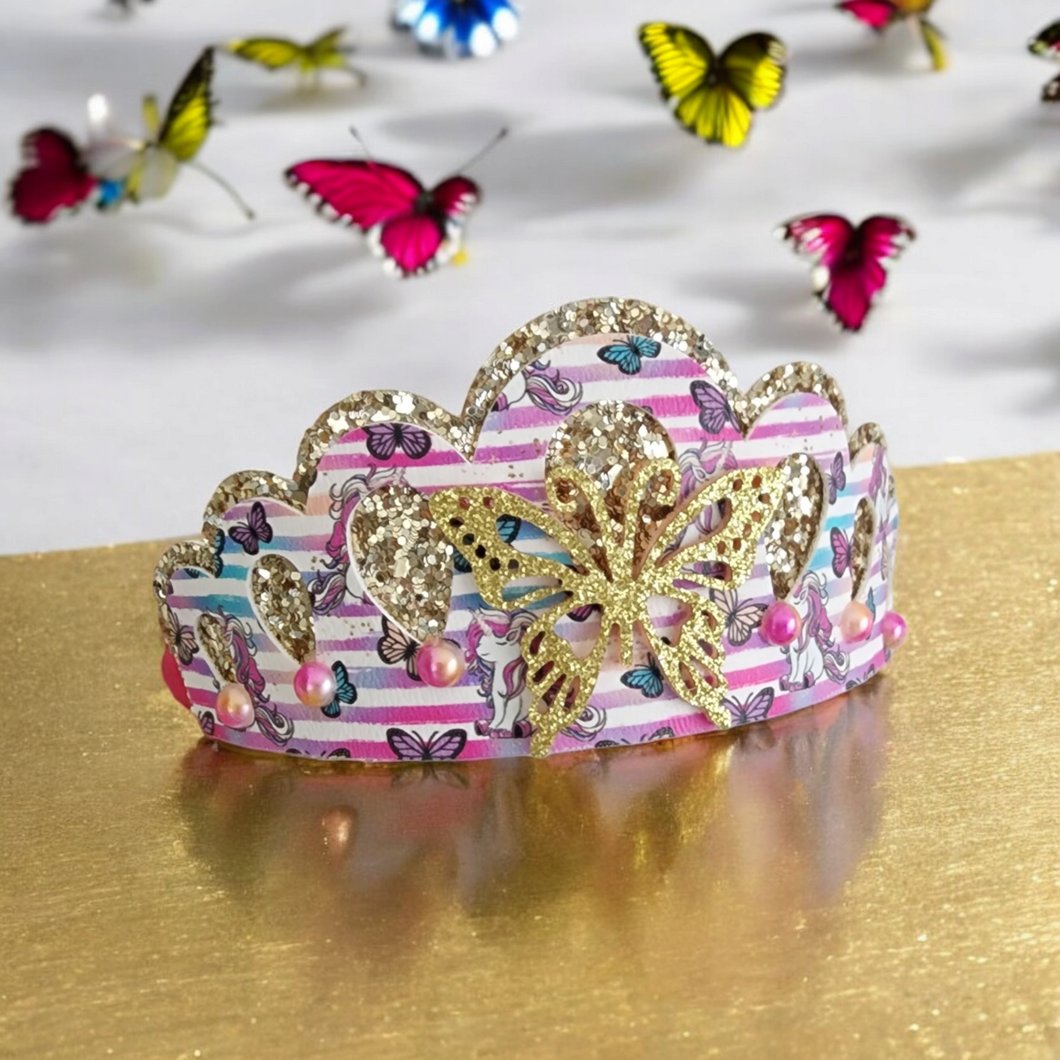 Golden Butterfly Tiara