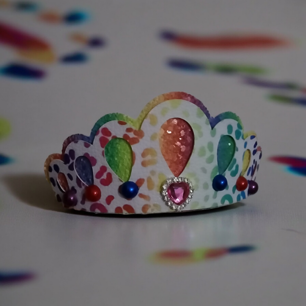 Rainbow Leopard Tiara